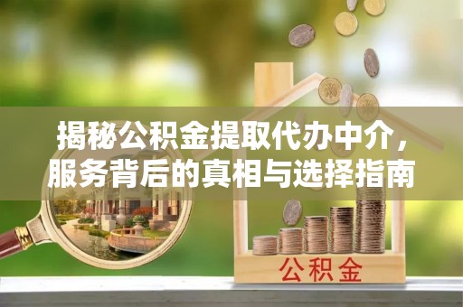 湘阴揭秘公积金提取代办中介，服务背后的真相与选择指南