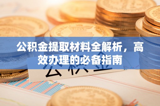 湘阴公积金提取材料全解析，高效办理的必备指南